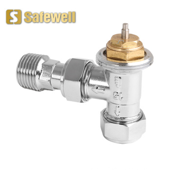 EN215 Angle Brass Thermostatic Radiator Valve